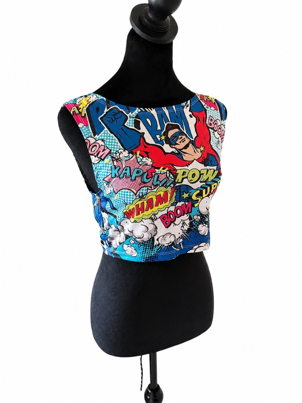 RP Sister Comic Book Superhero Dance Crop Top | Size M